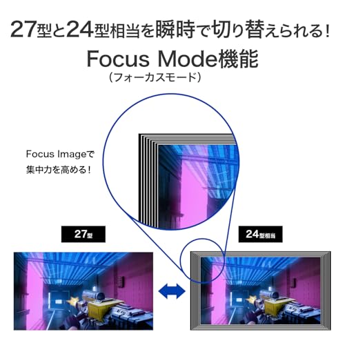 IODATA ゲーミングモニター 27インチ GigaCrysta 320Hz(FHD) 160Hz(4K) AHVAパネル 0.5ms 二刀流DFR DualFrameRate FocusMode ブラック 無輝点保証対応(HDMI×2/DisplayPort/VESA対応/スピーカー付/高さ調整/縦横回転/リモコン付/土日サポート/日本メーカー) EX-GDU271JAD
