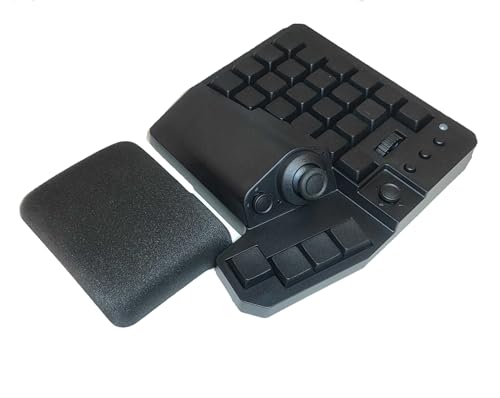 [MH-Device] MH-Zeta ジョイスティック・ホイール付き47キー片手ゲーミングキーボード 片手 キーボード 左手キーボード(左手用-黒)