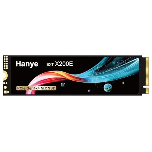 Hanye SSD 1TB PCIe Gen4x4 M.2 NVMe 2.0 2280 PS5 Pro/PS5 Slim/PS5動作確認済み R:7200MB/s W:6300MB/s 3D NAND グラフェン放熱シート付き X200E 正規代理店品 5年保証