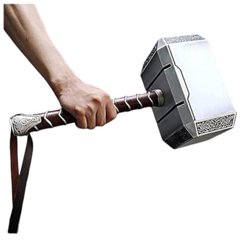 PAHBDGTA サンダーハンマーPUフォームマーベルアベンジャーズコレクターコスプレ (45CM,シルバー) [並行輸入品]