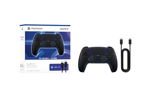 【純正品】DualSense ワイヤレスコントローラー ミッドナイト ブラック + USBケーブル for PC(CFIJ-15502)