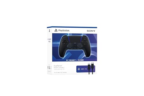 【純正品】DualSense ワイヤレスコントローラー ミッドナイト ブラック + USBケーブル for PC(CFIJ-15502)