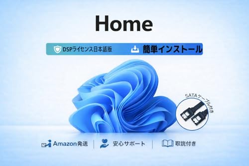 【Windows11 Home】DSP版 ライセンス ｜ 日本語版｜SATAケーブル＋日本語ガイド｜ (Home ライセンス)
