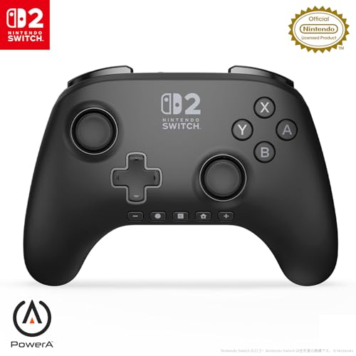 【任天堂ライセンス商品】PowerA パワーエー アドバンテージ・ワイヤレスコントローラー for Nintendo Switch 2 – ブラック NSGP0545JP-01【国内正規品 2年保証】