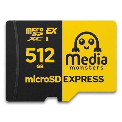 メディアモンスター microSDXC Express 512GB Nintendo Switch2 動作確認済 最大880MB/s 高速ロード・大容量・IPX7防水 国内サポート MM-MSDEX512G