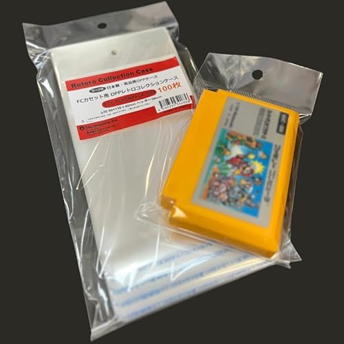 3Aカンパニー FCカセット用 透明 OPP袋 100枚 レトロコレクションケース ファミコン 推し活 特典 グッズ 保護ケース 収納 日本製 RCC-FCROMPACK-100P