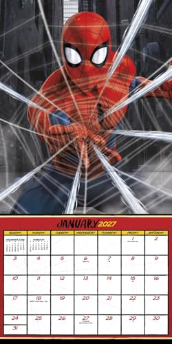 2027年スパイダーマン壁掛けカレンダー