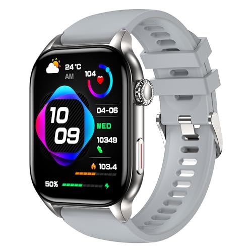 スマートウォッチ 大画面 2.01インチ iPhone/Android対応 Bluetooth5.4 通話＆音楽再生 活動量計 スポーツウォッチ IP67防水 メンズ レディース 通話機能 音楽再生 活動量計 腕時計 運動モード スポーツウォッチ IP67防水 SMS/Twitter/Line通知 プレゼントに最適