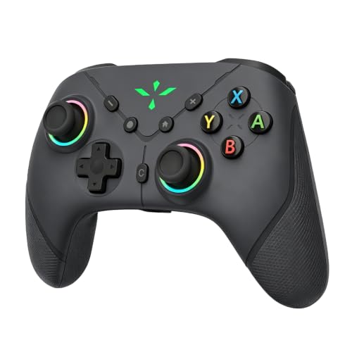 Switch 2 Proコントローラー【2026年新開発モデル・金賞デザイン！】Onefun Switch2 Pro コントローラー 9色RGBライト 1000mAh大容量 Bluetooth5.3無線接続 背面ボタン付き マクロ機能 Turbo連射機能 4段階HD振動 9軸ジャイロセンサー搭載 18時間連続使用 3.5mmイヤホンジャック 高耐久ボタン ワイヤレス スイッチ 2 プロコン Switch全世代に対応 Android/IOS/PCにも対応 日本語取扱説明書