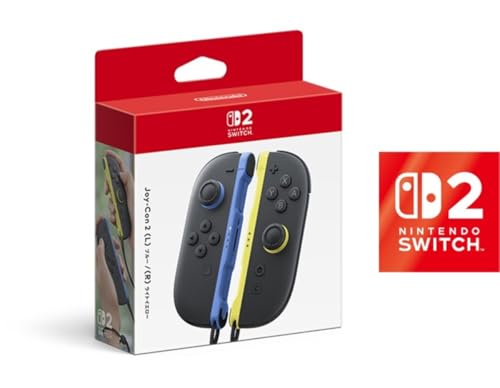 【任天堂純正品】Joy-Con 2 (L) ブルー/(R) ライトイエロー【Amazon.co.jp限定】特典 Nintendo Switch 2 ロゴデザインステッカー 同梱