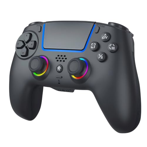 PS5用コントローラー ワイヤレス【2026版】Tomistan 連射機能 自動連射機能 ゲームパッド マクロ機能 Bluetooth 5.0 無線/有線接続遅延なし 背面ボタン付き PS 5/PS 5 Pro/PS 5 Slim/PC対応 ジャイロセンサー機能 HD振動 重力感応 人間工学 高耐久ボタン タッチパネル イヤホンジャック付き 持ちやすい 握り心地 (ブラック)