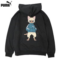 プーマ モンハンコラボ スウェット フーディー モンスターハンター アイルー フーディ ブラック メンズ レディース Puma MONSTER HUNTER SWEAT HOODIE