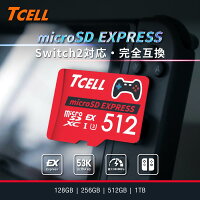 TCELL 【Nintendo Switch2 動作確認済】 Gaming microSDXC Expressカード 128GB～1TB 台湾製 microSDXCカード microSDXC A1 USH-I U3 V30 4K 国内正規品5年保証