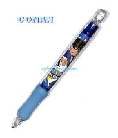 【 CONAN グッズ 】 名探偵コナン シャーペン 工藤新一　HG8842/ 水色 ラバー グリップ 0.5mm芯 くどう しんいち デザイン シャープペンシル 先端部収納 タイプ 入学 進級 新学期 通塾 準備 新一 兄ちゃん 工藤君 高校生 探偵 【3cmメール便OK】