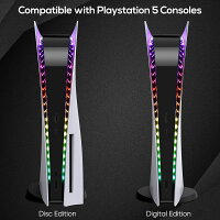 PS5ディスク＆デジタル版、7色358の効果を持つ5050 RGBフレキシブルLEDストリップ、プレイステーション5コンソールのためのLEDライトストリップDIY装飾アクセサリー用RGB LEDライトストリップ PSPアクセサリーキット