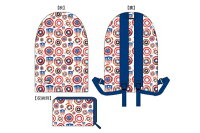 【送料無料】　 マーベルキャラクター　エコリュックシャッフルアイコン　MAEVEL　マーベル　ヒーロー　アニメ　映画　かばん　鞄　カバン　バッグ　リュックサック　バックパック　エコバッグ　買い物　お出かけ　雑貨　グッズ