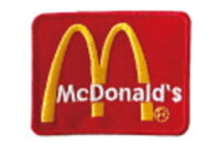 【送料無料】　　 アメリカン雑貨　ミニワッペンMW085　マクドナルド　アメリカ　USA　アメキャラ　ワッペン　アイロンパッチ　アイロン　雑貨　グッズ