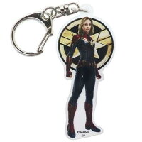 MARVEL　マーベル　アクリルキーホルダーキャプテンマーベル　アメコミ　ヒーロー　映画　キーホルダー　キーリング　チャーム　鍵　雑貨　グッズ　かわいい