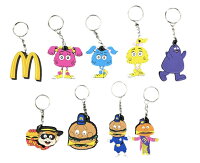 ラバーキーホルダー【McDonald】マクドナルド マック キーチェーン キーリング カンパニー 並行輸入 アメリカン雑貨 アメリカンキャラクター