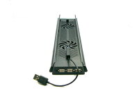 PS4冷却クーリングファンUSBハブ縦置きスタンドCUH-1000番台用