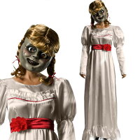 【セール！まだ間に合う!!】アナベル 死霊博物館 死霊館の人形 大人用 ドレス コスプレ コスチューム セクシー ハロウィン 変装 Annabelle