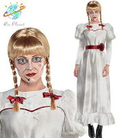 アナベル 死霊博物館 死霊館の人形 大人用 ドレス コスプレ コスチューム 変装 ハロウィン Annabelle