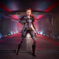 バービー マーベル・スタジオ ブラック・ウィドウ ナターシャ・ロマノフ 人形 フィギュア 関節可動 赤毛 アーマードボディスーツ ブーツ