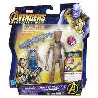 マーベル アベンジャーズ インフィニティ・ウォー ロケット・ラクーン ＆ グルート アクションフィギュア インフィニティ・ストーン付属