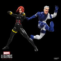 MARVEL　ハズブロ（Hasbro）MARVEL マーベルレジェンド・シリーズ ブラック・ウィドウ＆クイックシルバー、『アベンジャーズ：ザ・クロッシング』コミック コレクション用 15 cm アクションフィギュア G2122 正規品