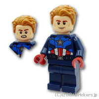 レゴ スーパー・ヒーローズ ミニフィグ キャプテン・アメリカ - アベンジャーズ| LEGO純正品の フィギュア 人形 ミニフィギュア