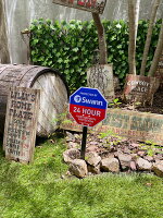 Swann　スワン　ホームセキュリティサイン　（ステッカー4枚付属）　看板　アメリカン雑貨　アメリカ雑貨　グッズ