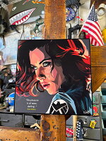 ブラック・ウィドウ　スカーレット・ヨハンソン　ポップアートフレーム　#294　マーベル　アベンジャーズ　ナターシャ・ロマノフ　アメリカン雑貨　アメリカ雑貨　グッズ