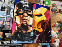 キャプテン・アメリカ　アイアンマン　ポップアートフレーム　#169　マーベル　アベンジャーズ　スティーブ・ロジャース　トニー・スターク　アメリカン雑貨　アメリカ雑貨　グッズ