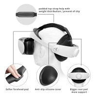Globular Cluster CMP2 - PS VR2用 快適ヘッドキット / Comfortable Mod for PS VR2 / ソフトで大きな額パッド / 滑り止めシリコンカバー付きのソフトで大きなリアパッド / バランス調整のトップストラップ付き