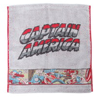【ポイント10倍 & クーポン！】キャプテンアメリカ ハンドタオル ジャガードウォッシュタオル ビンテージ マーベル 丸眞 アメコミ キャラクター グッズ 通販 メール便可 [MARVELCorner] htcp