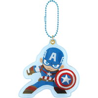 【最大1000円OFFクーポン！】キャプテンアメリカ キーホルダー ダイカットスライドミラー グリヒル マーベル ティーズファクトリー 手鏡 プチギフト キャラクターグッズ メール便可 シネマコレクション プレゼント 男の子 女の子