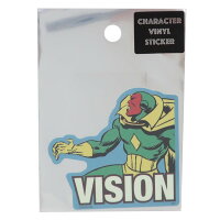 【ポイント10倍 & クーポン！】ヴィジョン ステッカー ダイカット ビニール シール グリーン MARVEL スモールプラネット デコシール 耐水 キャラクター グッズ メール便可【MARVELCorner】 プレゼント 男の子 女の子 ギフト
