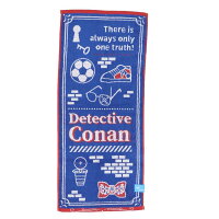 【ポイント10倍 & クーポン！】名探偵コナン フェイスタオル ジャガードロングタオル オーガニックコットン アイコニックコナン 少年サンデー 丸眞 新生活雑貨 アニメキャラクター グッズ メール便可 シネマコレクション
