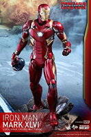 ムービー・マスターピースDIECAST シビル・ウォー/キャプテン・アメリカ アイアンマン・マーク46 1/6スケール 合金製 塗装済み可動フィギュア　ホットトイズ　新品