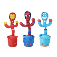 【即納】スパイダーマン ぬいぐるみ オウム返し 歌うぬいぐるみ 踊るぬいぐるみ おもちゃ LED発光 こえマネ おしゃべりハギーワギー 飾り プレゼント ハギーワギー グッズ