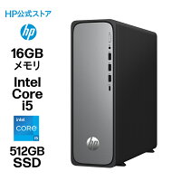 【HP公式】デスクトップパソコン office選択可 新品 薄型 HP OmniDesk Slim Windows11 インテル Core i5 プロセッサー 16GB 512GB マウス・キーボード付き 1年保証 転送不可 (型番:B87L2PA)
