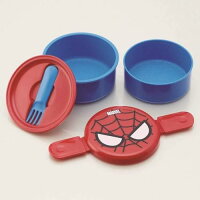 【200円クーポン】 SKATER スケーター 丸型 ランチボックス 500ml 弁当箱 フォーク付 スパイダーマン ONWR1 ＜スケーター プレゼント 運動会 保育園 幼稚園 小学校 小学生 子供 男の子 男子 キャラクター キッズ お弁当箱 かわいい かっこいい おしゃれ ピクニック お返し＞