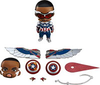 【中古】ねんどろいど マーベル ファルコン&ウィンター・ソルジャー キャプテン・アメリカ (サム・ウィルソン) DX ノンスケール ABS&PVC製 塗装済みフル