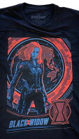 MARVEL COMICS・BLACK WIDOW・ブラック・ウィドウ・GLOBAL POSTER・Tシャツ・映画Tシャツ・オフィシャルTシャツ