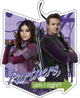 MARVEL マーベル ホークアイ ダイカットステッカーB ホークアイ IS-766 インロック