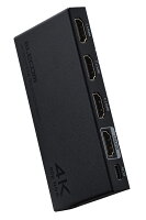 エレコム HDMI切替器 3入力HDMI + 1出力HDMI 4K60Hz対応 メタル筐体 HDMI 切替器 ブラック ELECOM DH-SW4KB31BK/E