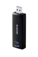エレコム 無線LANアダプター Wi-Fi7 USB 5Gbps対応 2880+2880+688Mbps USB3.0対応 ELECOM WDC-BE28TU3-B