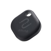 エレコム スマートトラッカー amine 電池交換できる 忘れ物防止タグ Android対応 タグ型 IP65設計 電池交換タイプ ブラック ELECOM LGT-ELBETG1BKG