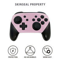 Nintendo Switch 用 PROコントローラ 専用 スキンシール ニンテンドー スイッチ プロコン 専用 デザインスキンシール 全面セット カバー ケース 保護 フィルム ステッカー デコ アクセサリー igstore 008998 シンプル　無地　ピンク