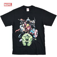 MARVEL マーベル Tシャツ アベンジャーズ tシャツ メンズ キャプテンアメリカ 半袖 ハルク マイティ ソー アイアンマン ホークアイ ファルコン ブラックウィドウ アメコミ キャラクター グッズ ダンス ペアルック 誕生日プレゼント【メール便送料無料】